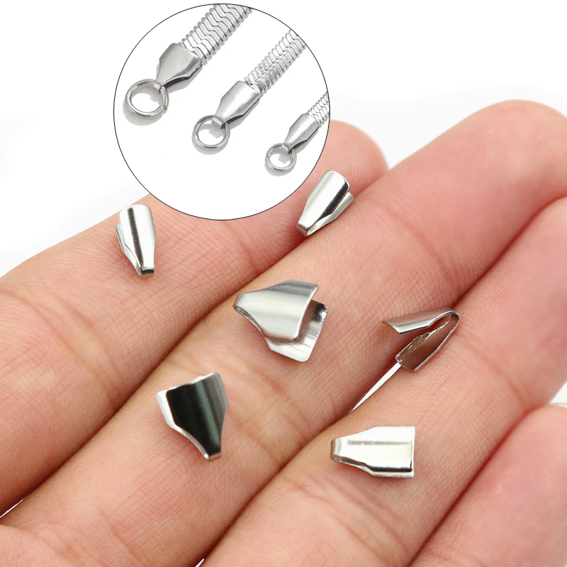 Jewelry Making Ideas - 100 Stück Edelstahl 2-7mm Flachs chnüre