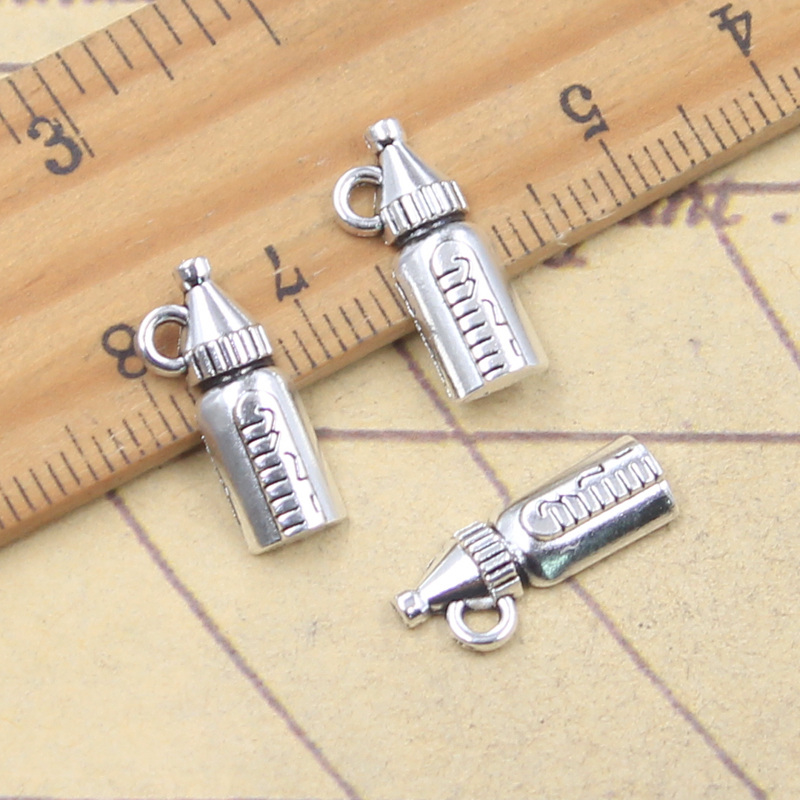 Jewelry Making 3 Year Old - 30 Stück Charms Babyflasche Babyflasche 17x8mm