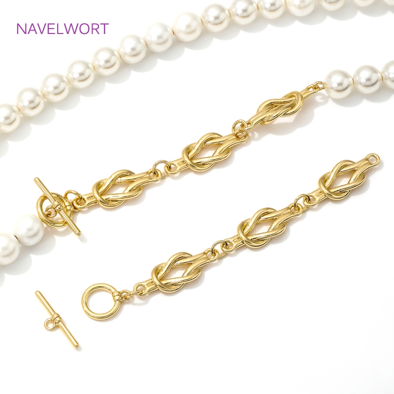 Jewelry Making Articles - 18K vergoldete OT-Verschlüsse, Knebelverschluss für die