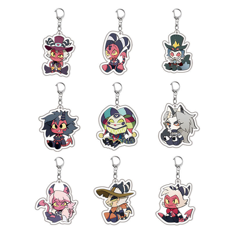 Jewelry Making Ideas - Hazbin Hotel Neuer Acryl-Schlüsselanhänger, beliebte Anime-Produkte,