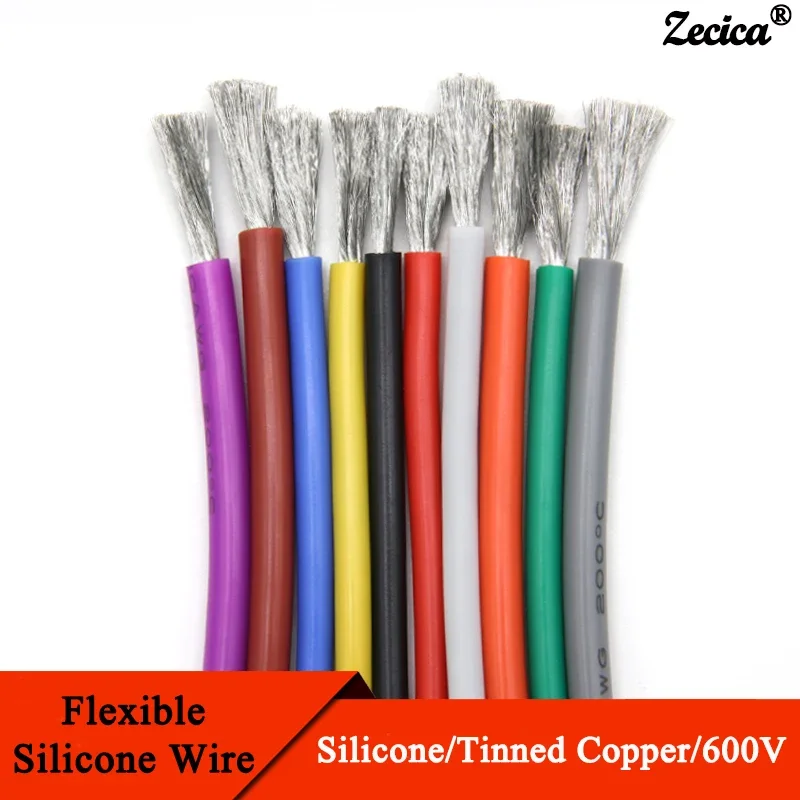 Wire 22 Gauge Copper - 1M/5M Hitzebeständiges Kabel 30 28 26