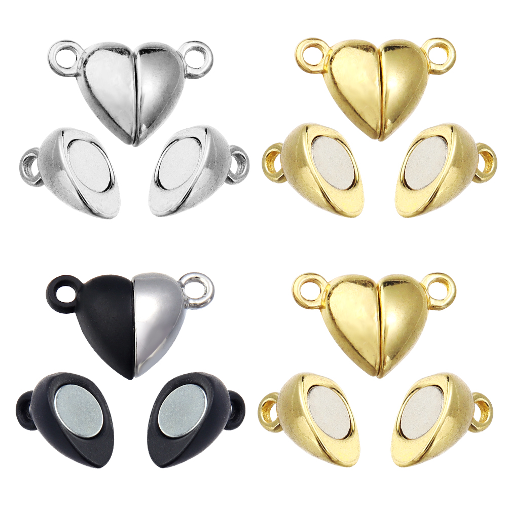 Jewelry Making Articles - 5 Stück/Set Legierung Herzförmige Magnetverschlüsse für