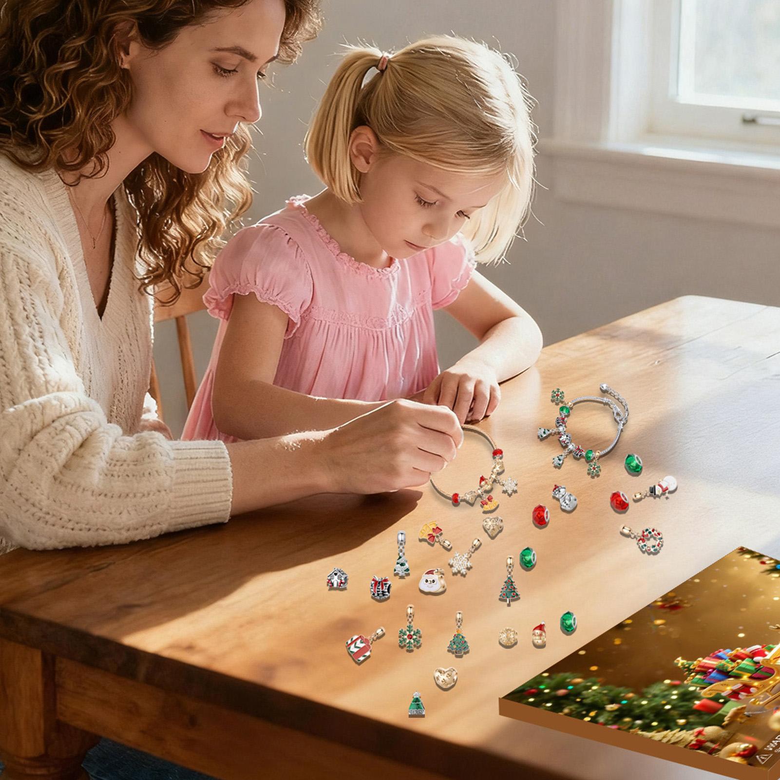 Jewelry Making Advent Calendar - Kalender Advent Armband 24-Tage Schmuckherstellung Countdown