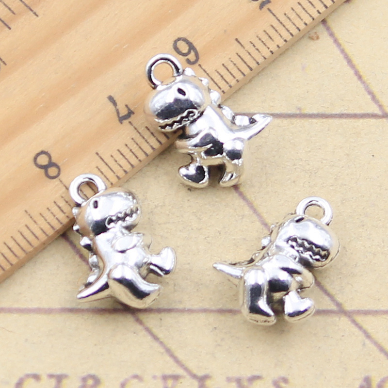 Jewelry Making 3 Year Old - 10 Stück Charms Dinosaurier Baby 16x12x7mm
