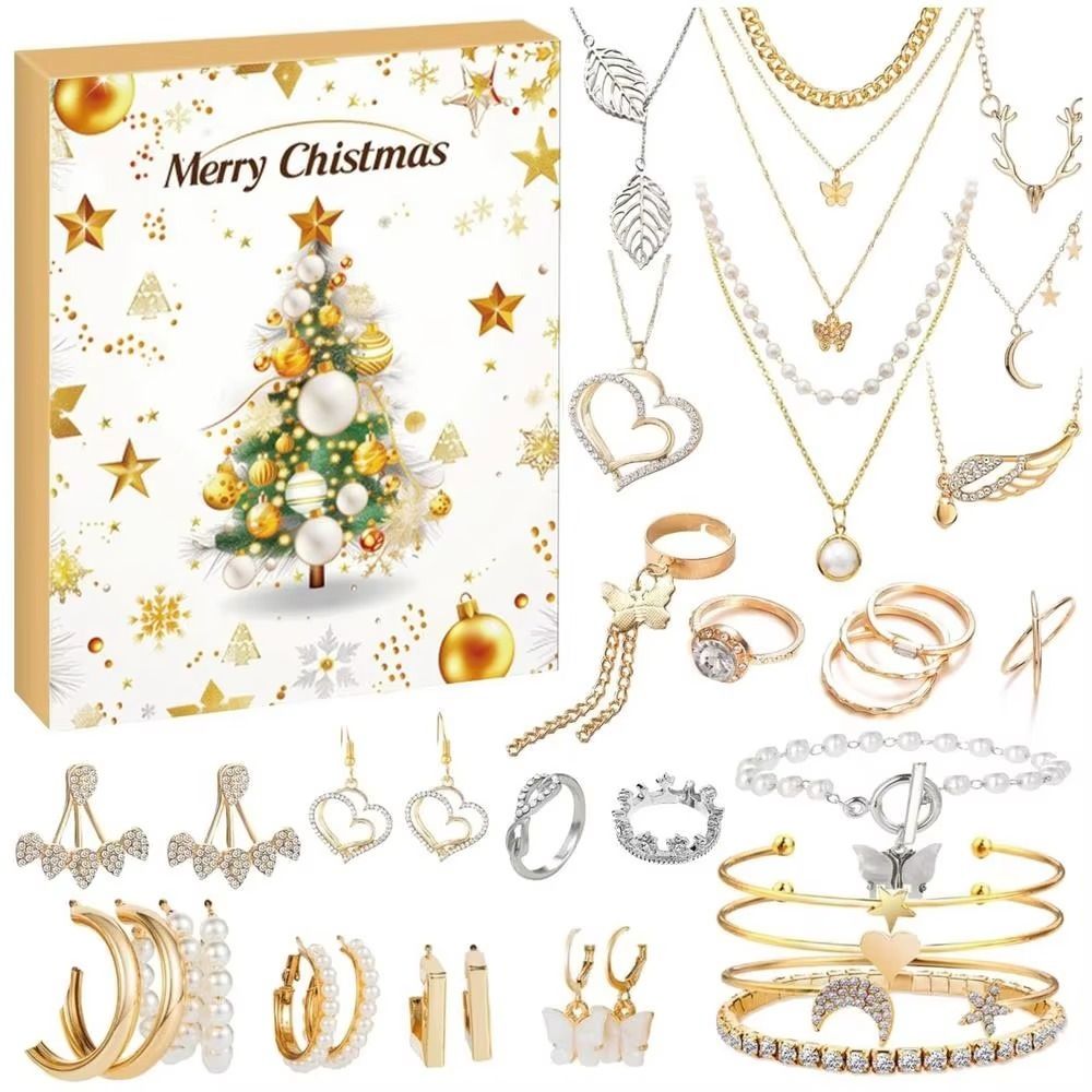 Jewelry Making Advent Calendar - 2024 DIY Weihnachts-Adventskalender Lustiges Schmuckzubehör aus