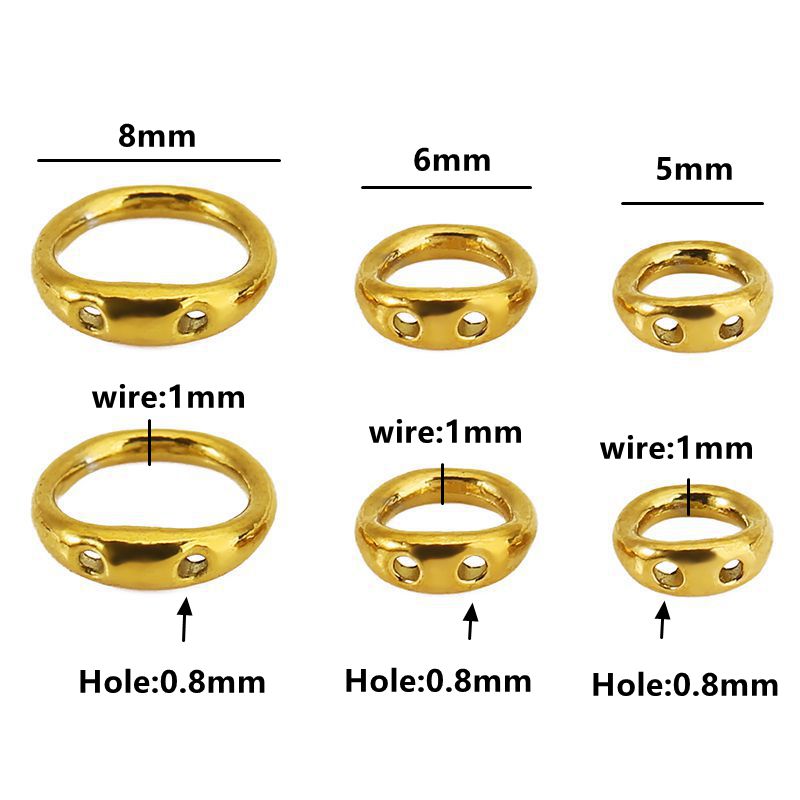 30 Stück 5/6/8mm Edelstahl-Per – Jewelry Making Articles Bewertung und Preis