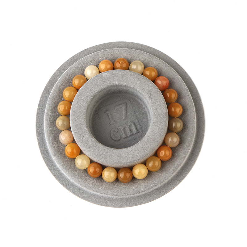 1PC Grau Beflockte Perle Bord  – Jewelry Making Table Bewertung und Preis