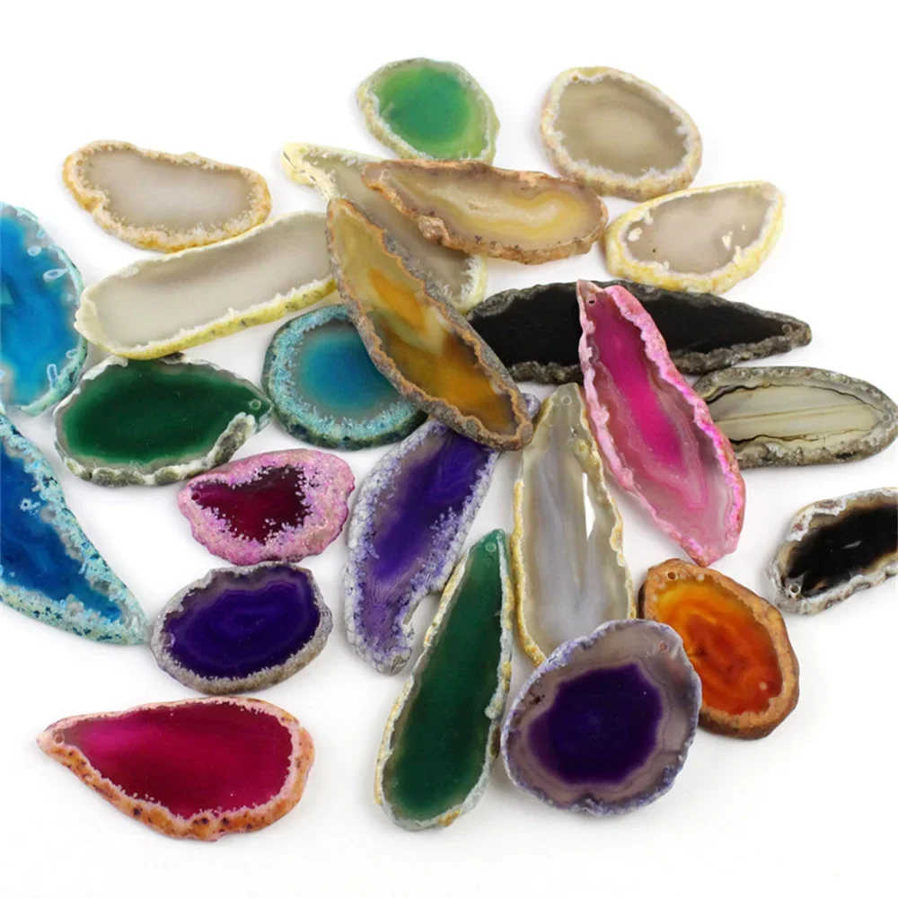 Polierte Achatscheiben, gebohr – Jewelry Making Table Bewertung und Preis