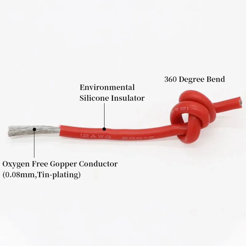 1M/5M Hitzebeständiges Kabel 3 – Wire 22 Gauge Copper Bewertung und Preis