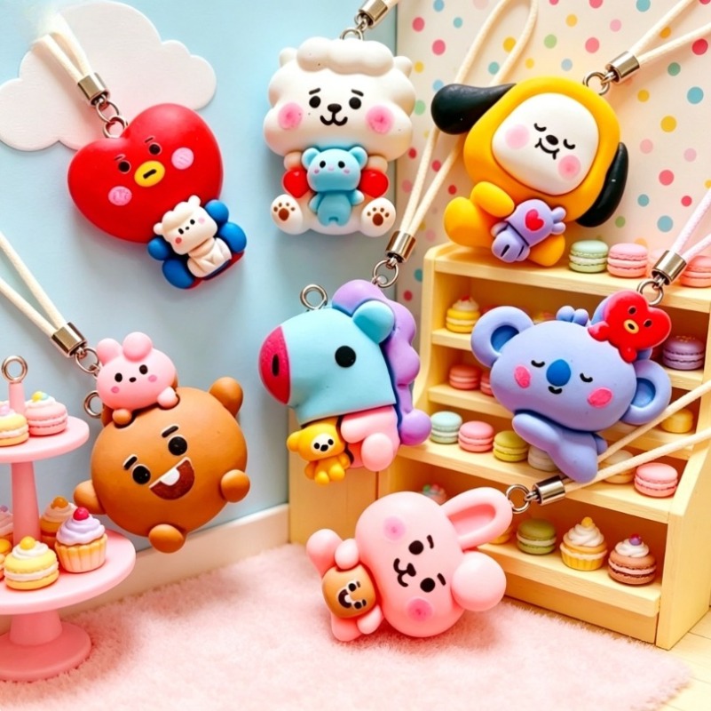 7 Stück BT21 Harz-Cartoon-Anhä – Jewelry Making Ideas Bewertung und Preis