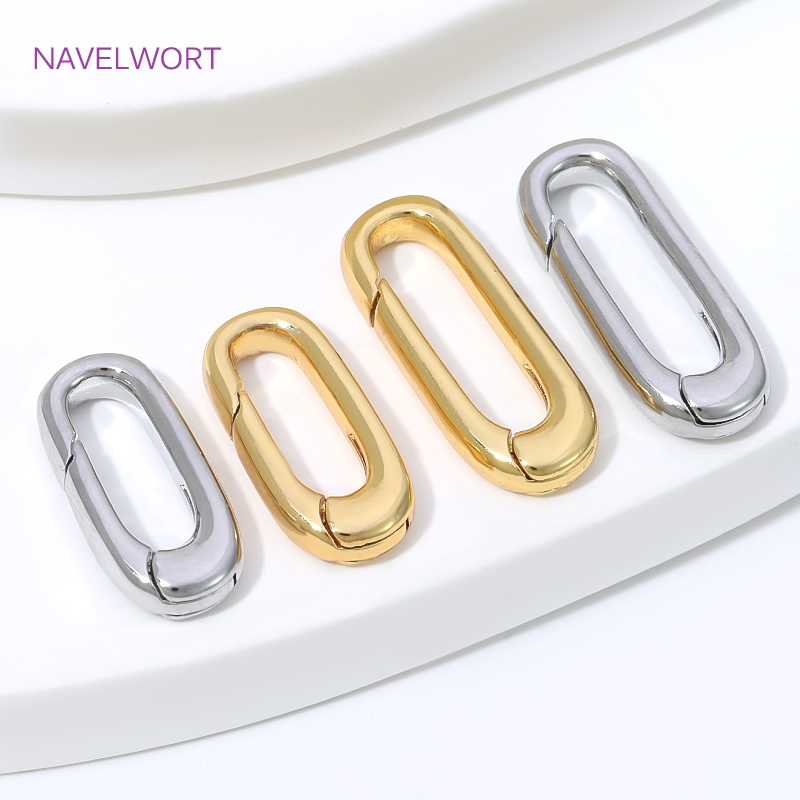 1/2/4 Stück 18K vergoldete ova – Jewelry Making Articles Bewertung und Preis