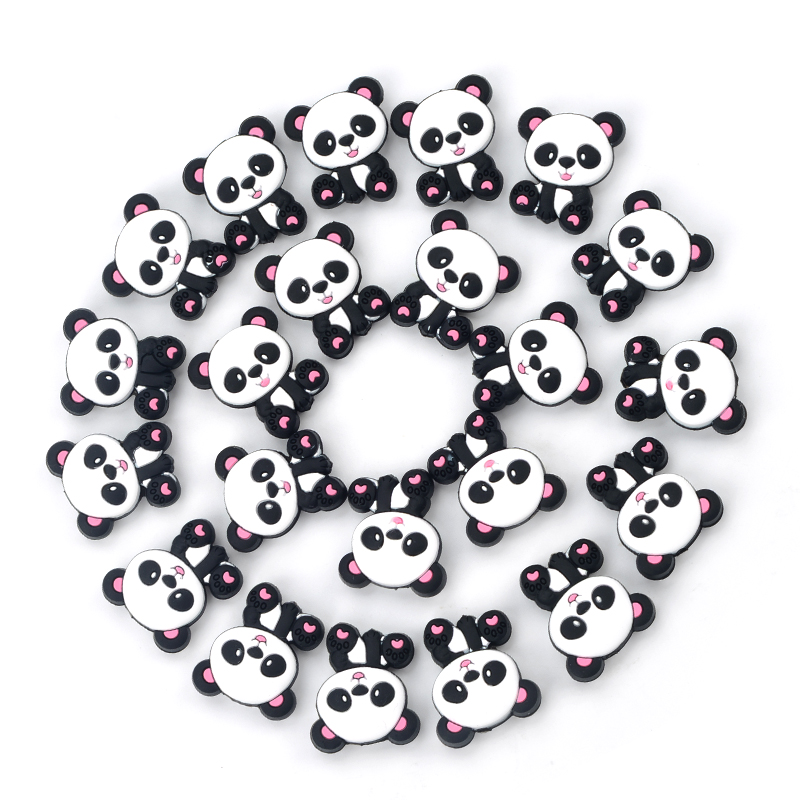 Panda Silikon Perlen 5 teile/l – Jewelry Making 3 Year Old Bewertung und Preis