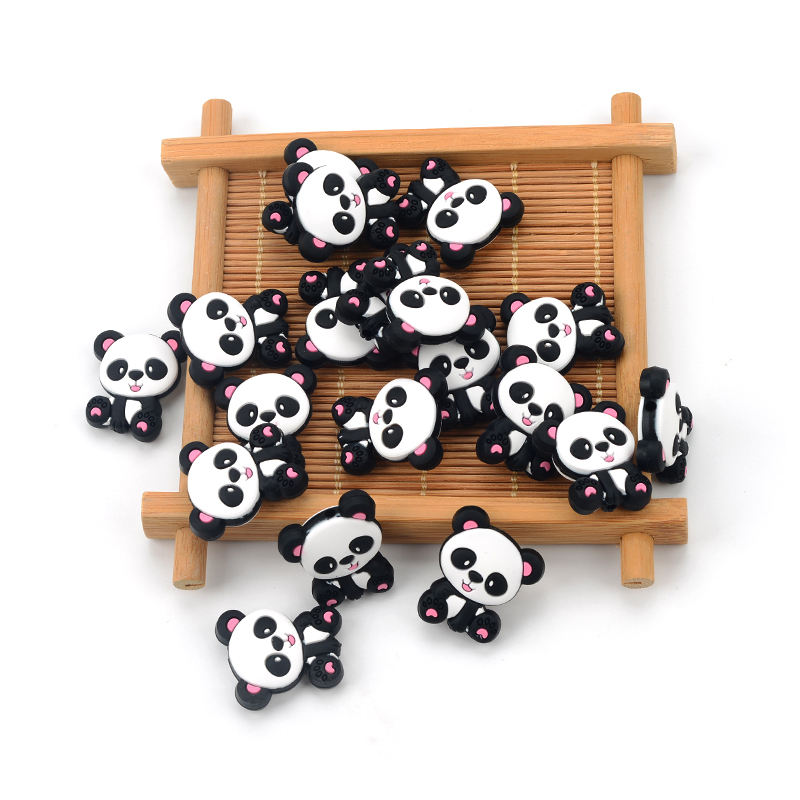Panda Silikon Perlen 5 teile/l – Jewelry Making 3 Year Old Bewertung und Preis