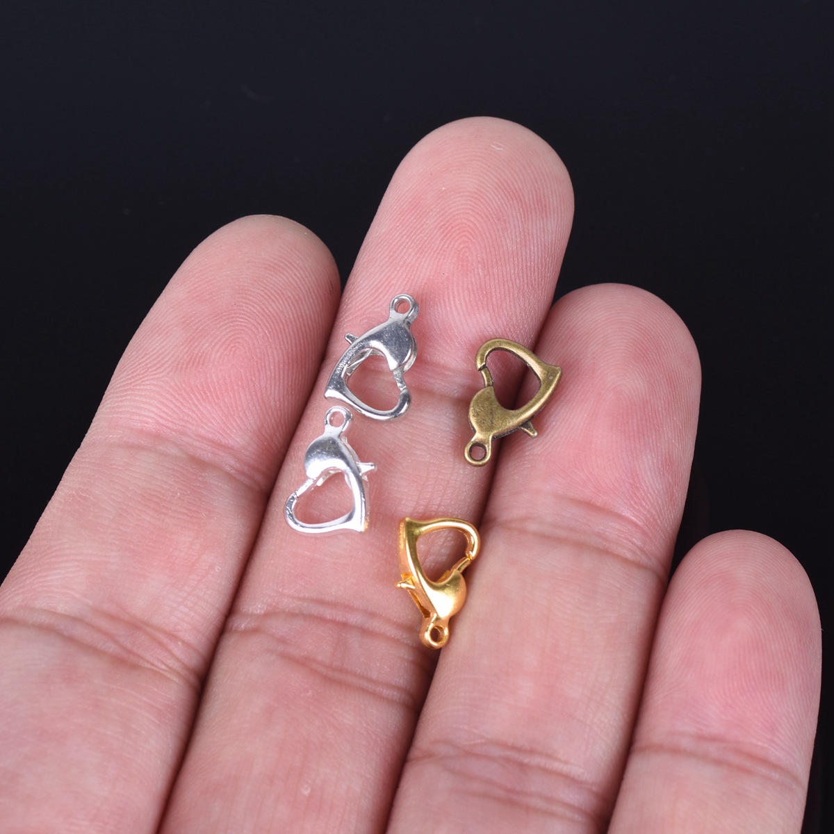30 stücke 12x8mm Gold/Silber/B – Jewelry Making Silver Bewertung und Preis