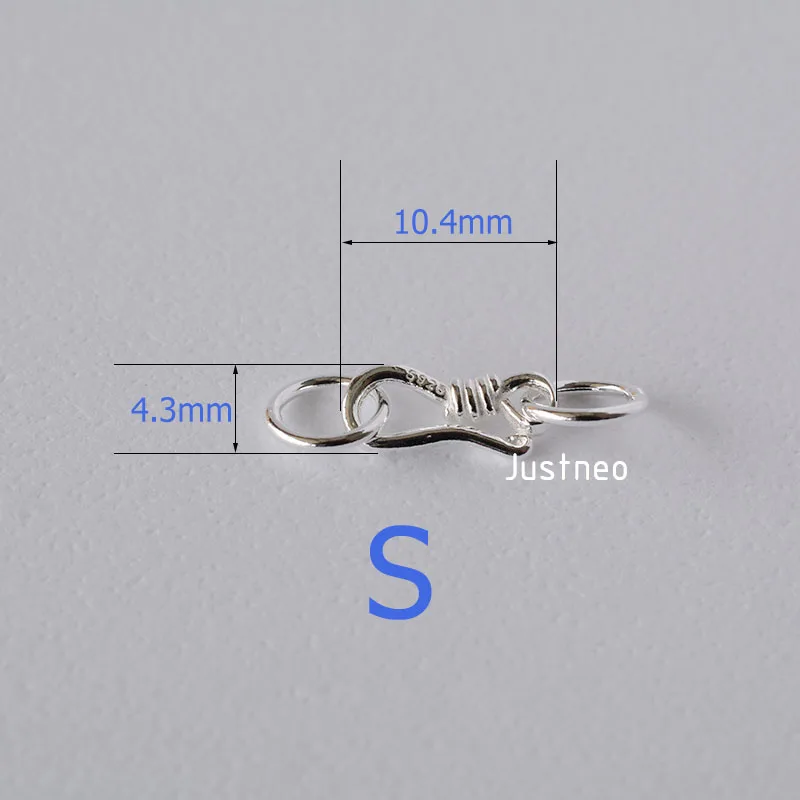 S-Haken- und Ösenfischverschlu – Jewelry Making Silver Bewertung und Preis