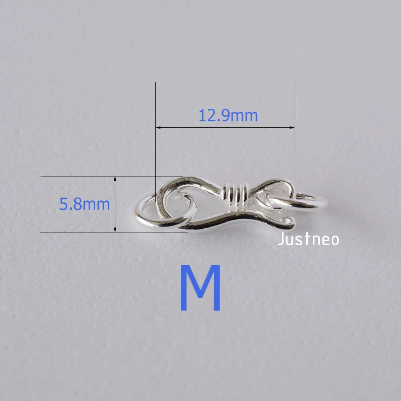 S-Haken- und Ösenfischverschlu – Jewelry Making Silver Bewertung und Preis