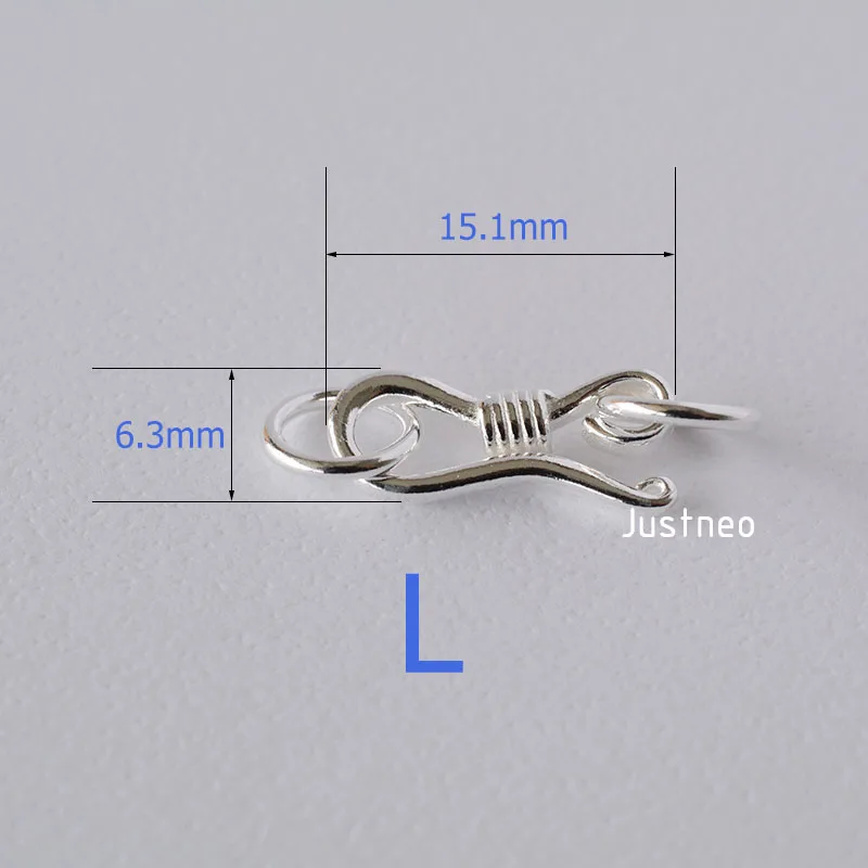 S-Haken- und Ösenfischverschlu – Jewelry Making Silver Bewertung und Preis