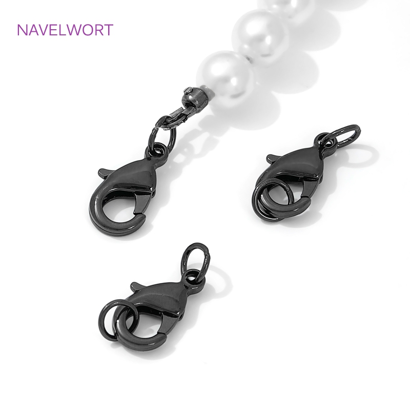 Schwarzer Messing-Karabinerver – Jewelry Making Articles Bewertung und Preis